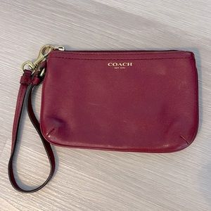 Coach Soft Leather Wristlet